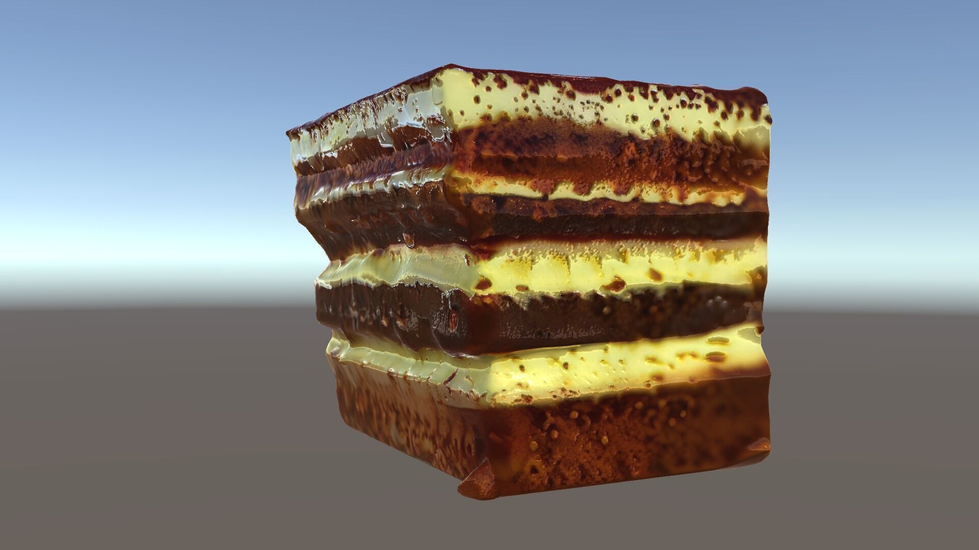 Tiramisu Dessert Layered Cake model pack Low-poly 3D model_25