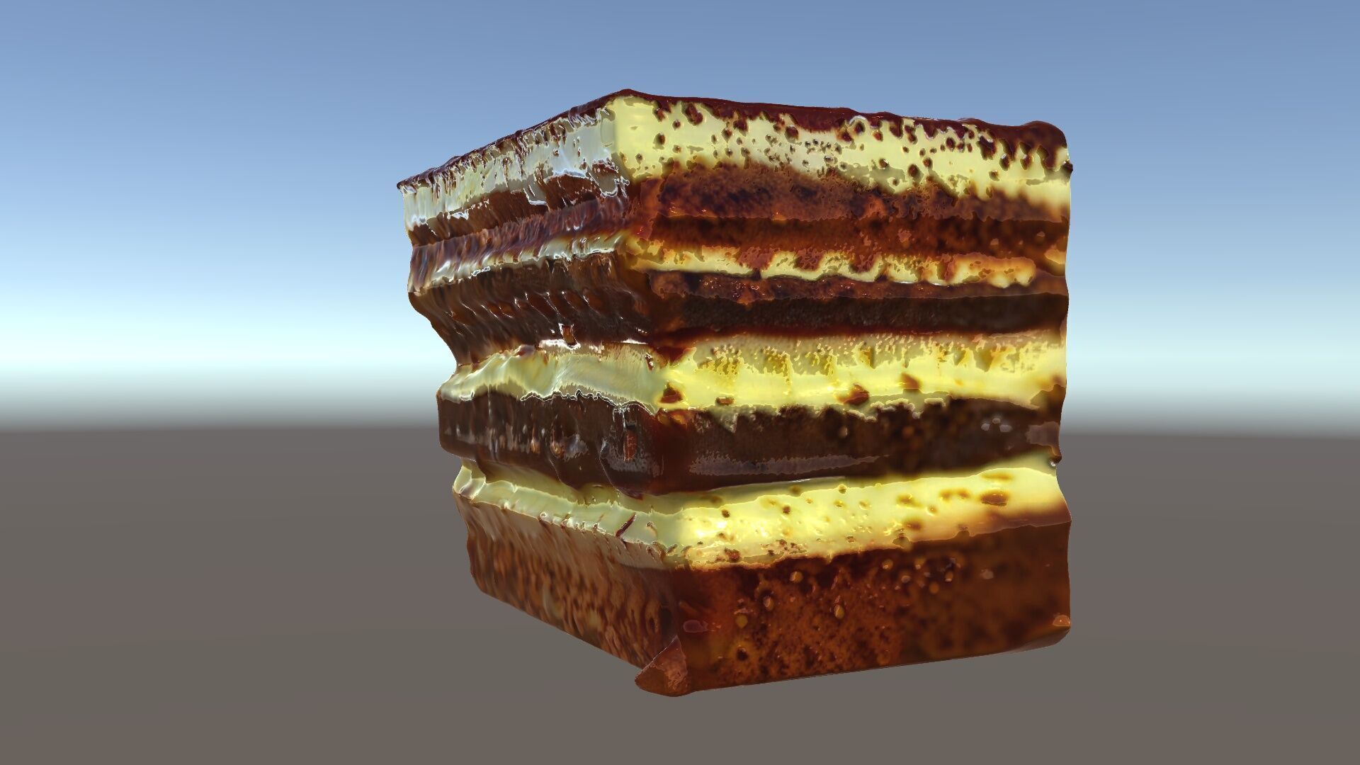Tiramisu Dessert Layered Cake model pack Low-poly 3D model_10