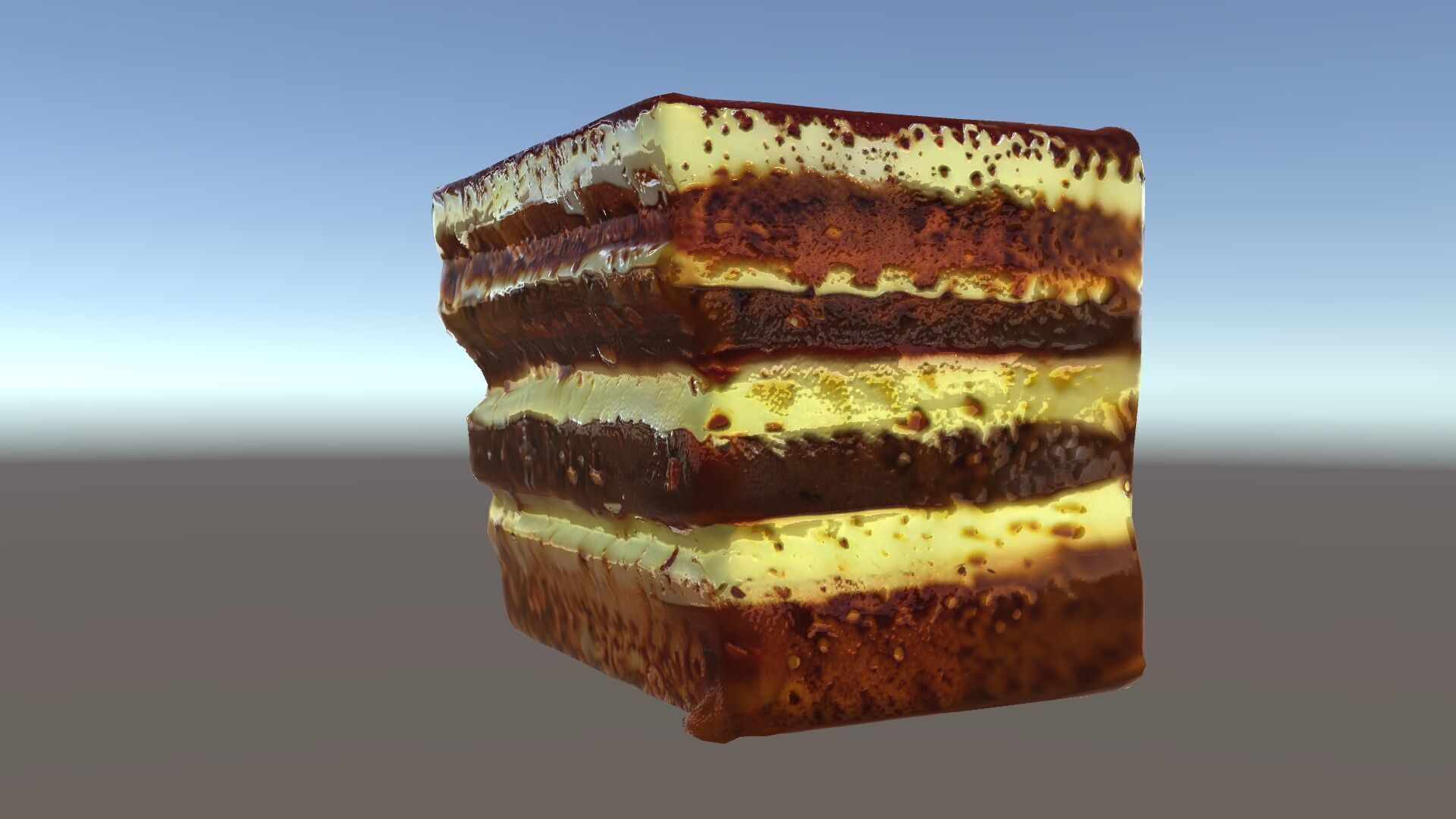 Tiramisu Dessert Layered Cake model pack Low-poly 3D model_21
