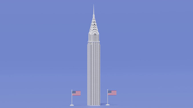 Chrysler Building New York City 3D model 2