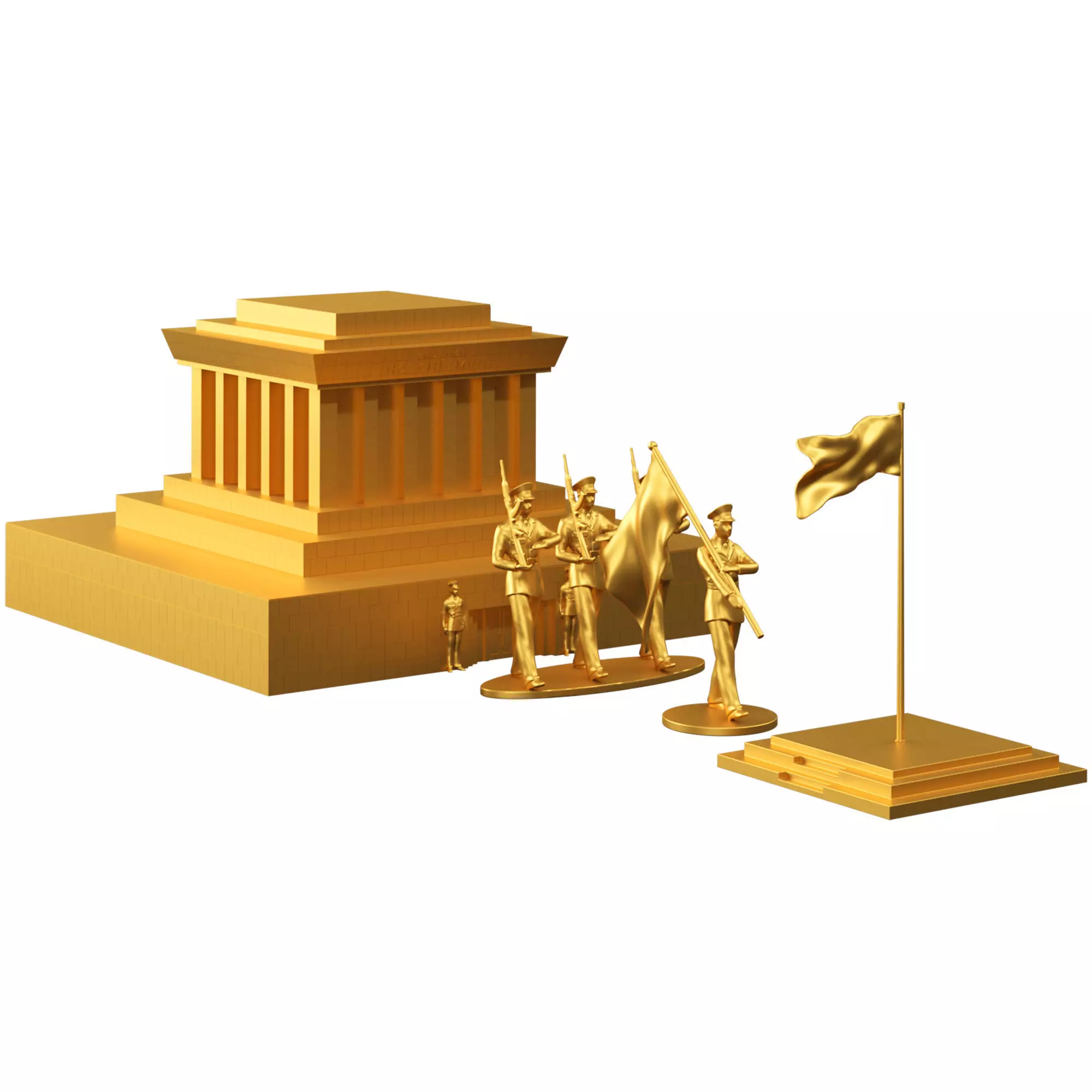 Ho Chi Minh Mausoleum 3D print model