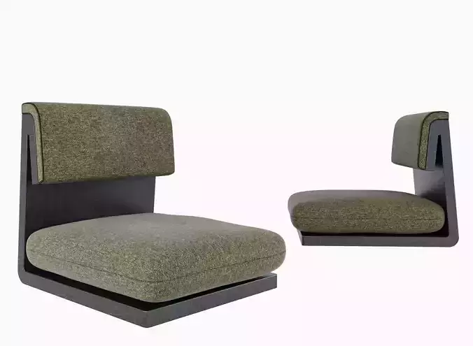 Minimalist Chair Low-poly 3D model