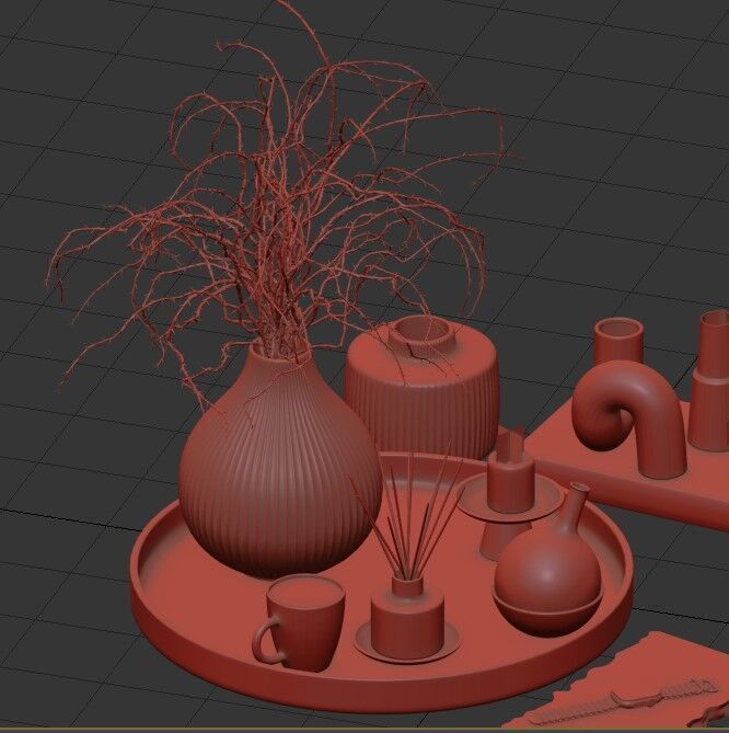 Decorative set 2 3D model_5