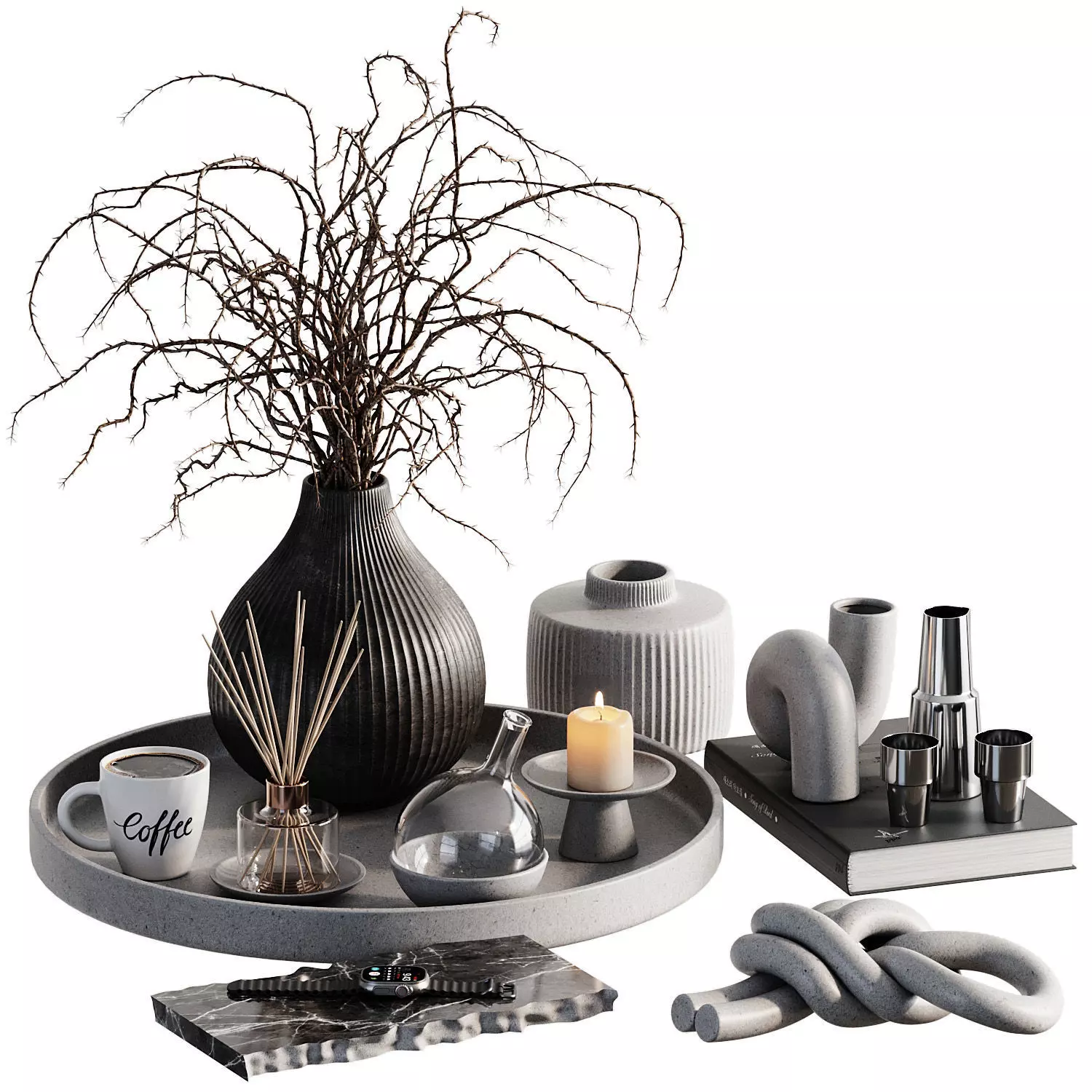 Decorative set 2 3D model_0