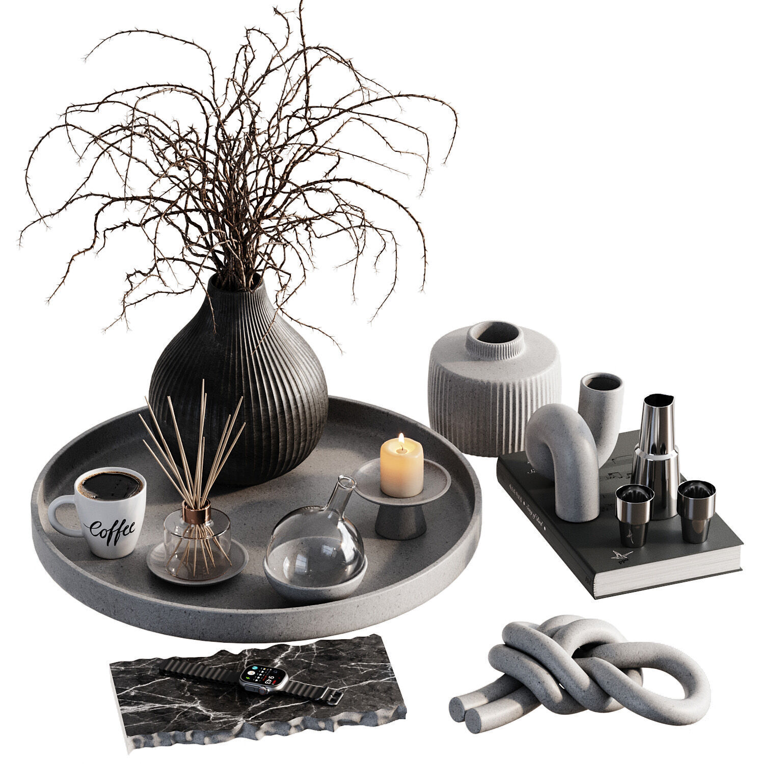 Decorative set 2 3D model_1