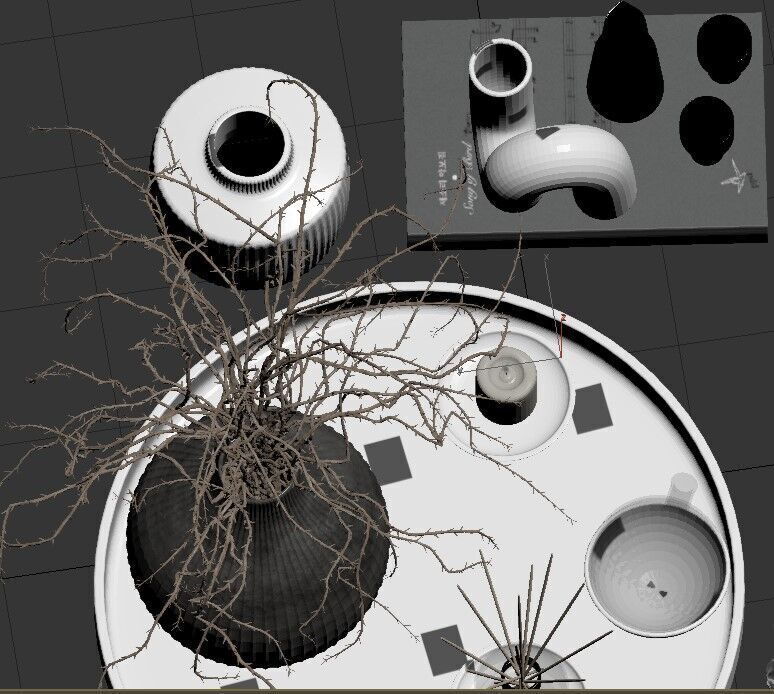 Decorative set 2 3D model_8