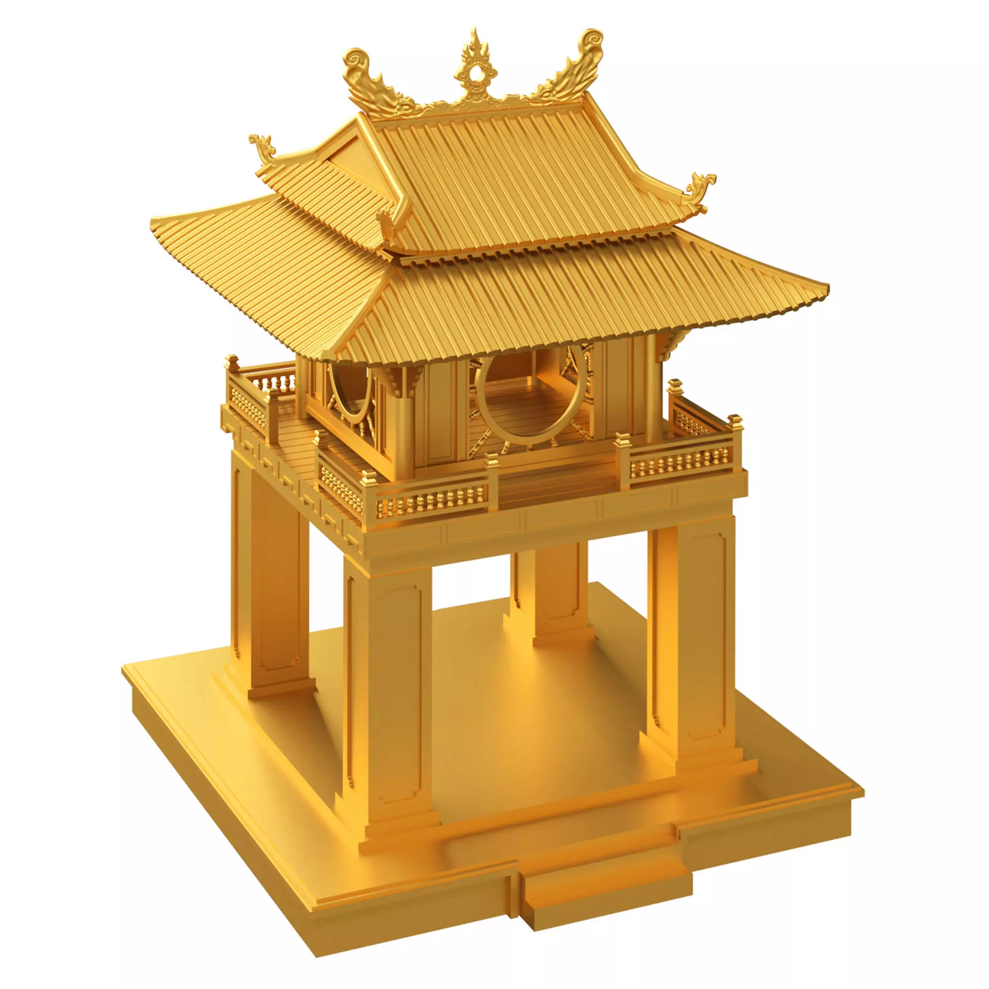 Temple of Literature 3D print model
