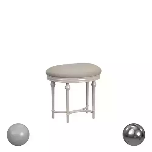 Hillsdale Furniture Cape May Backless Metal Vanity Stool