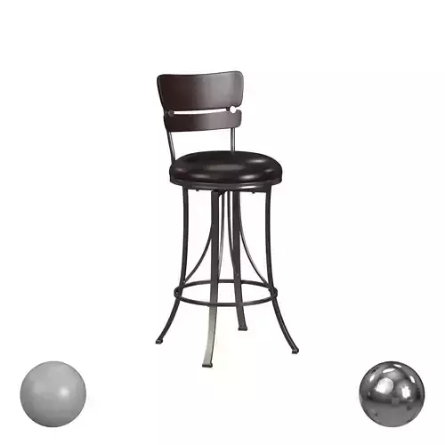 Hillsdale Furniture Casual Dining Santa Monica Swivel Bar Stool 3D model