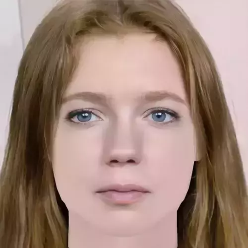 Bella Lack Head - No Hair - Low poly head for game