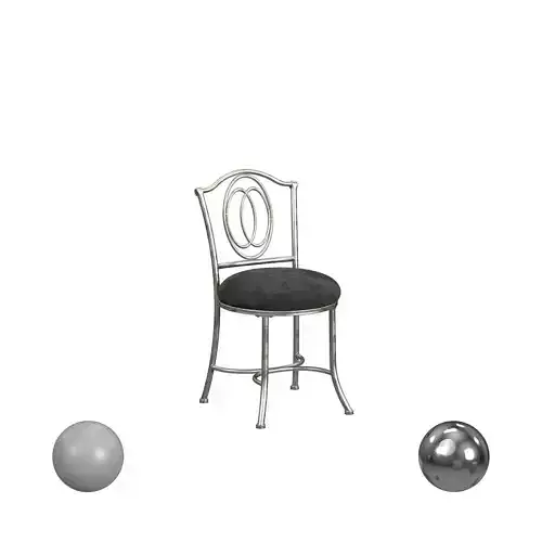 Hillsdale Furniture Emerson Metal Vanity Stool