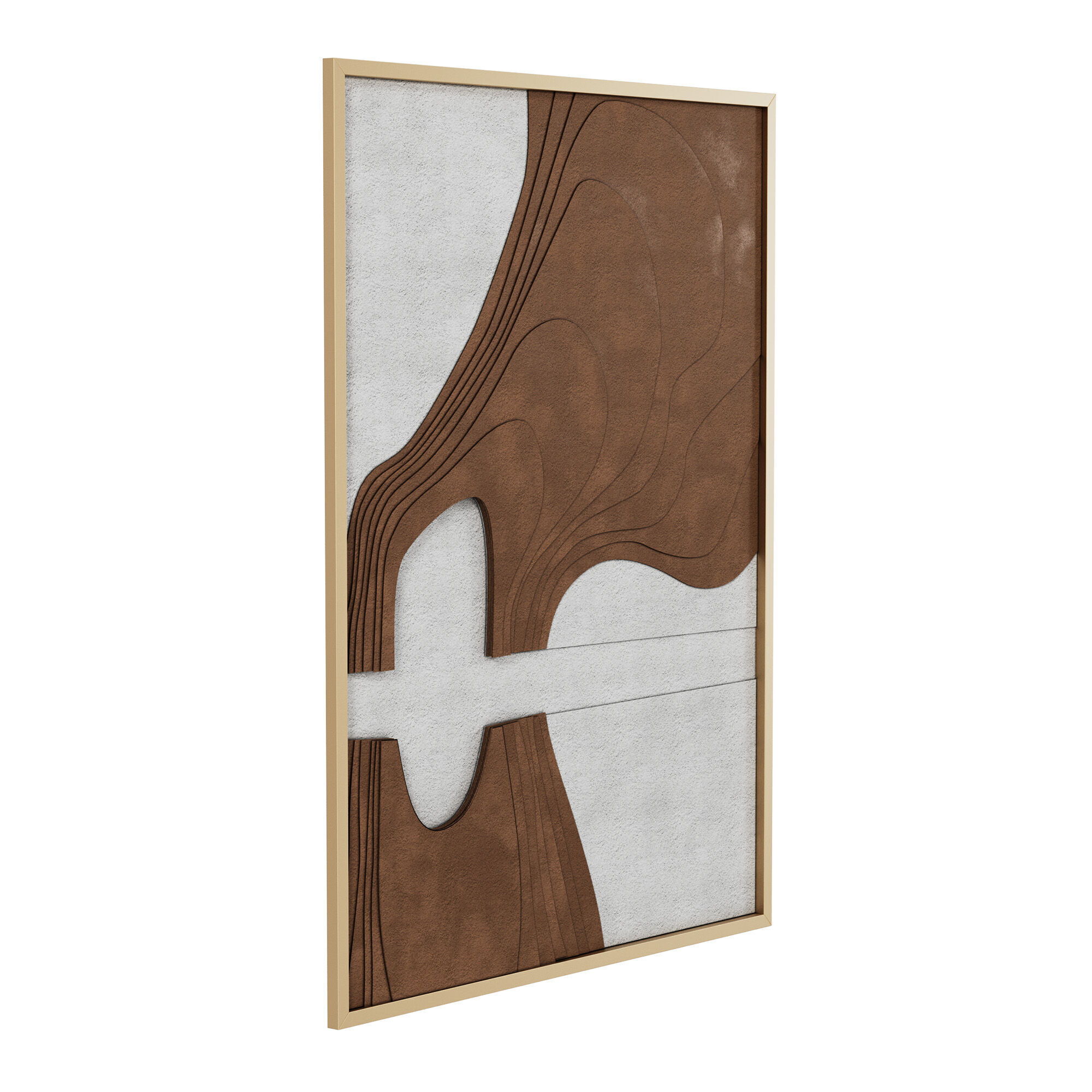 3D Textured Painting 3D Texture Wall Art 3D model_1