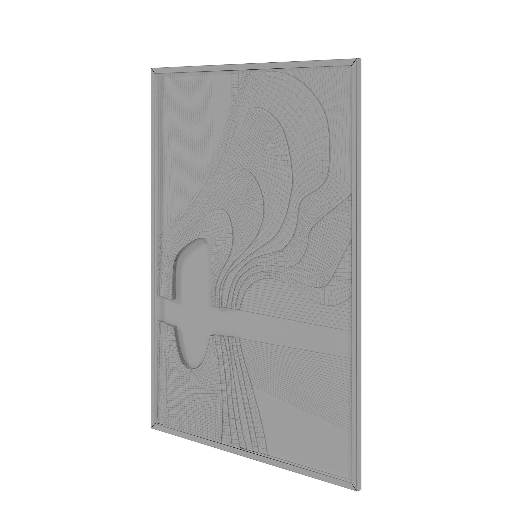 3D Textured Painting 3D Texture Wall Art 3D model_6