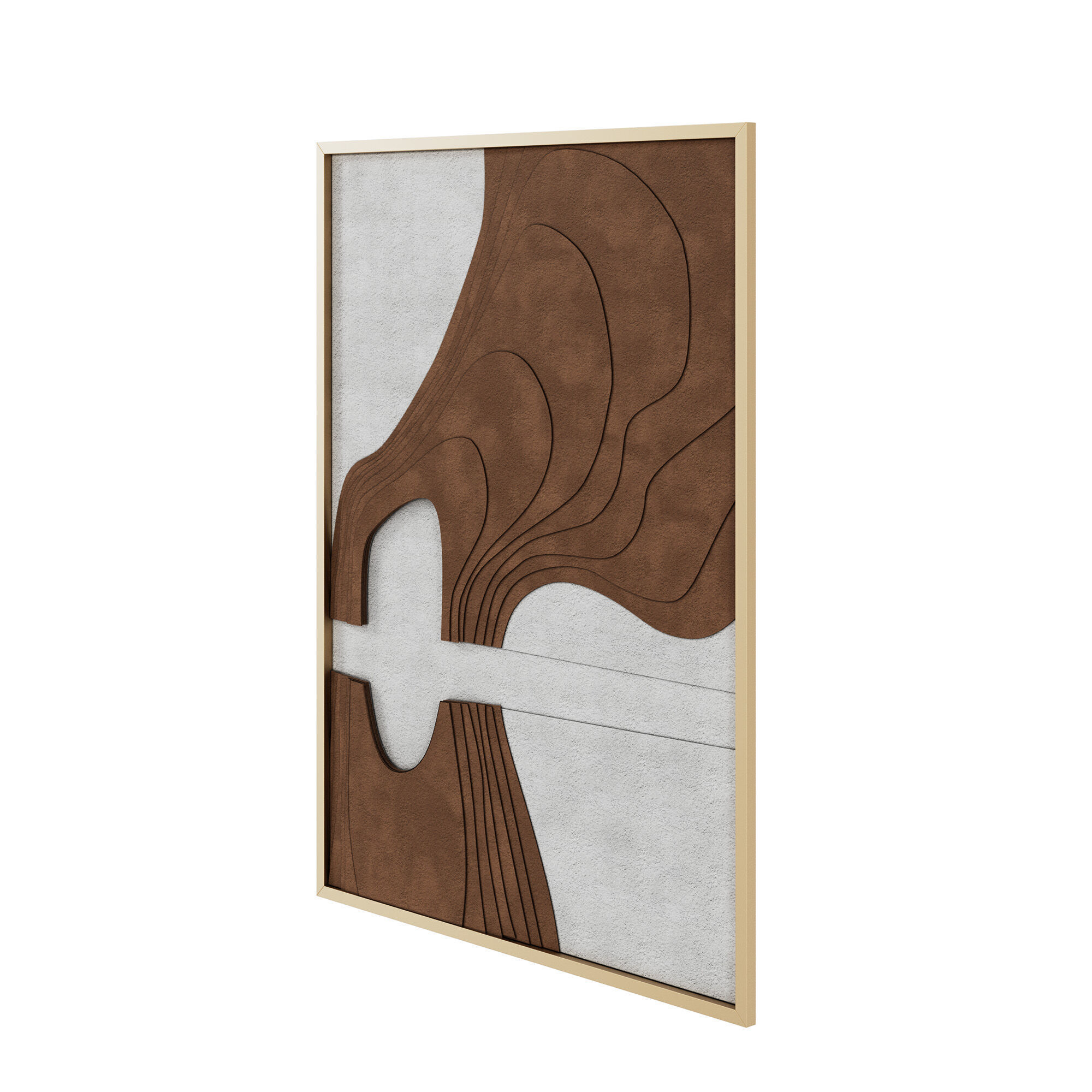 3D Textured Painting 3D Texture Wall Art 3D model_2