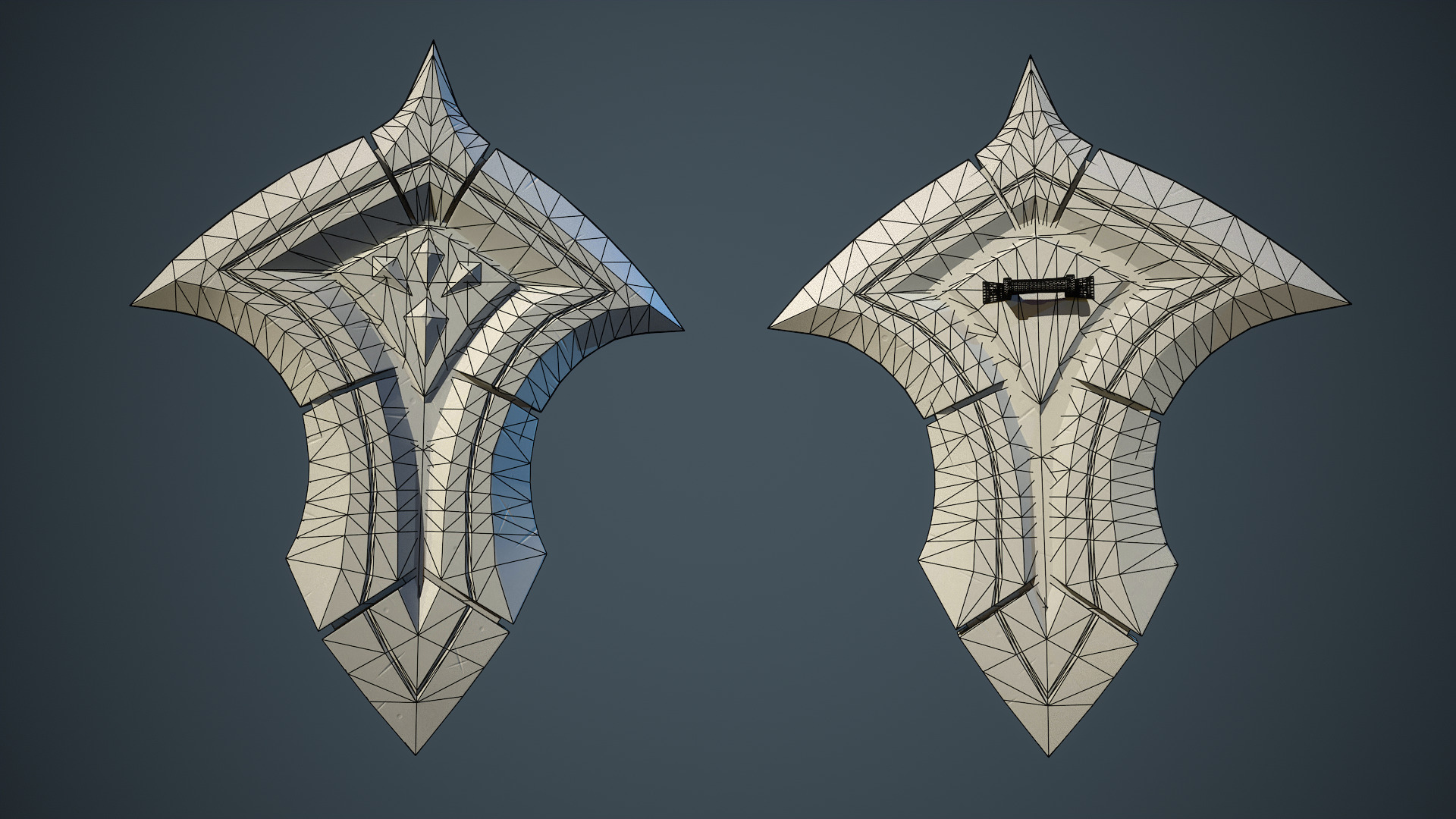 Stylized Fantasy Weapons - Shields Low-poly 3D model_9