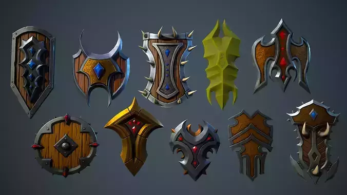 Stylized Fantasy Weapons - Shields