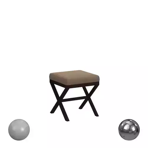 Hillsdale Furniture Morgan Upholstered Backless Vanity Stool