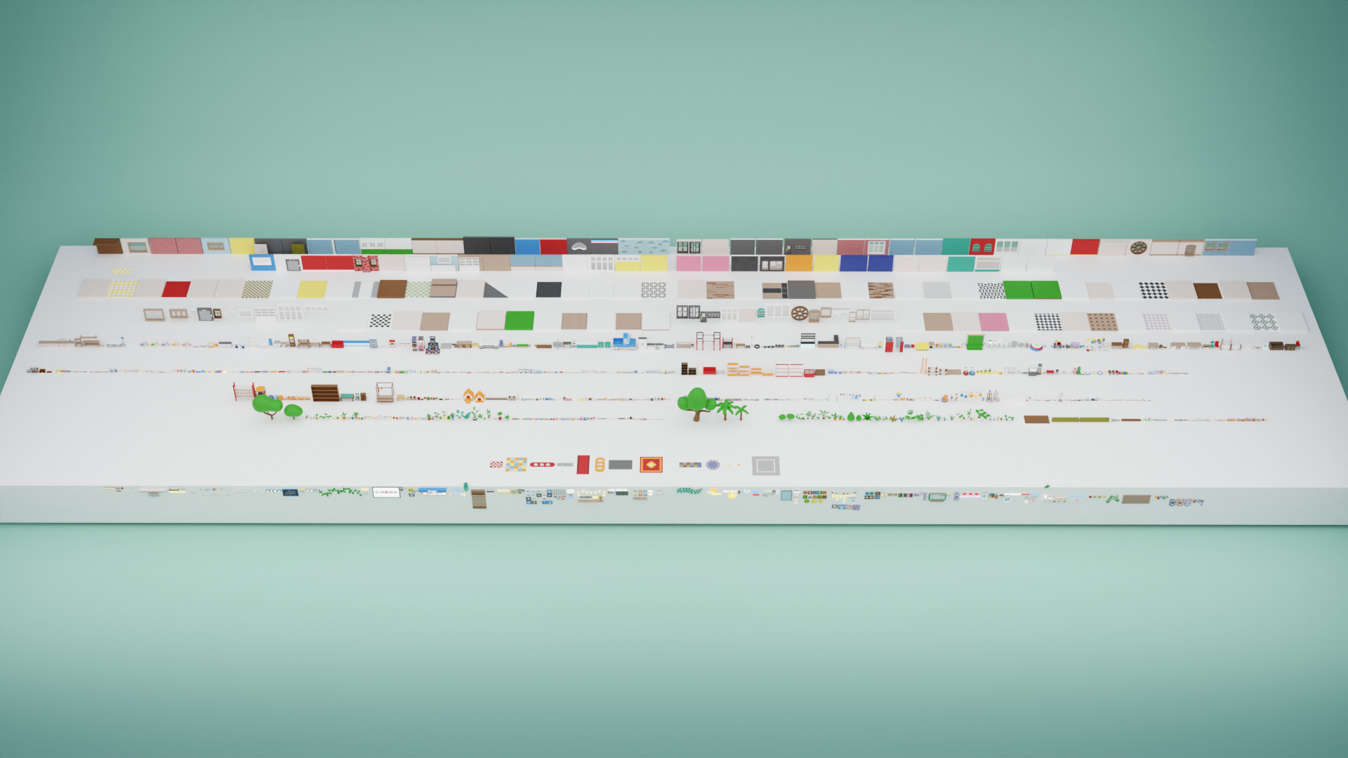 BIG PACK Cozy Cartoon Profession Rooms Interiors 2 Low-poly 3D model_25