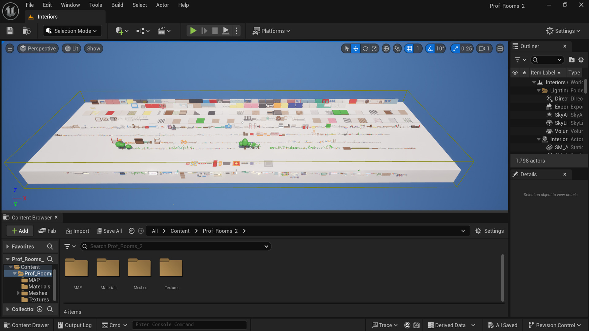 BIG PACK Cozy Cartoon Profession Rooms Interiors 2 Low-poly 3D model_28