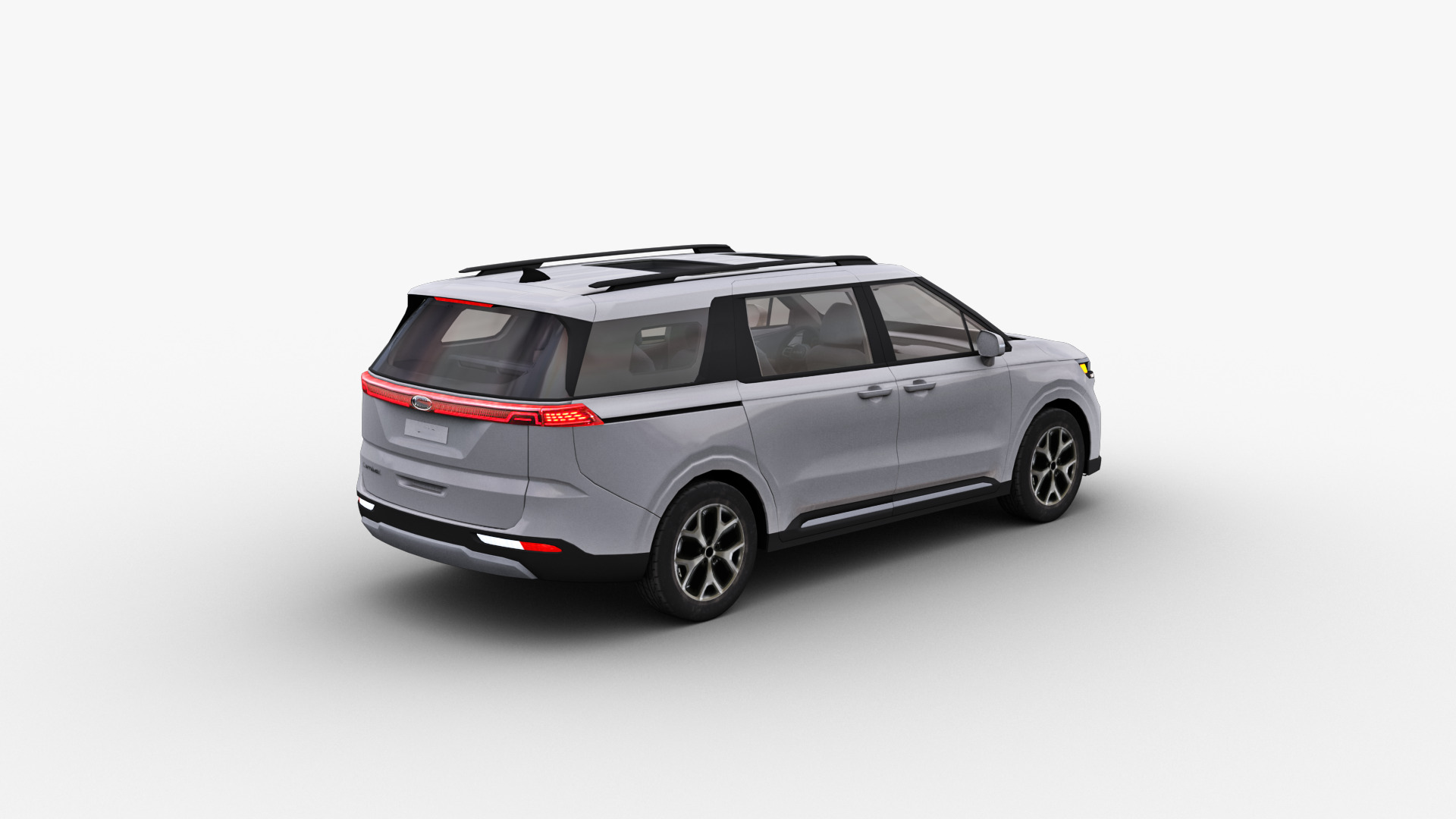 KIA Grand Carnival 2024 with Interior Low-poly 3D model_9