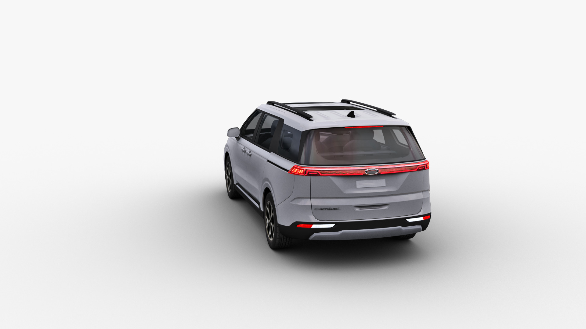KIA Grand Carnival 2024 with Interior Low-poly 3D model_11