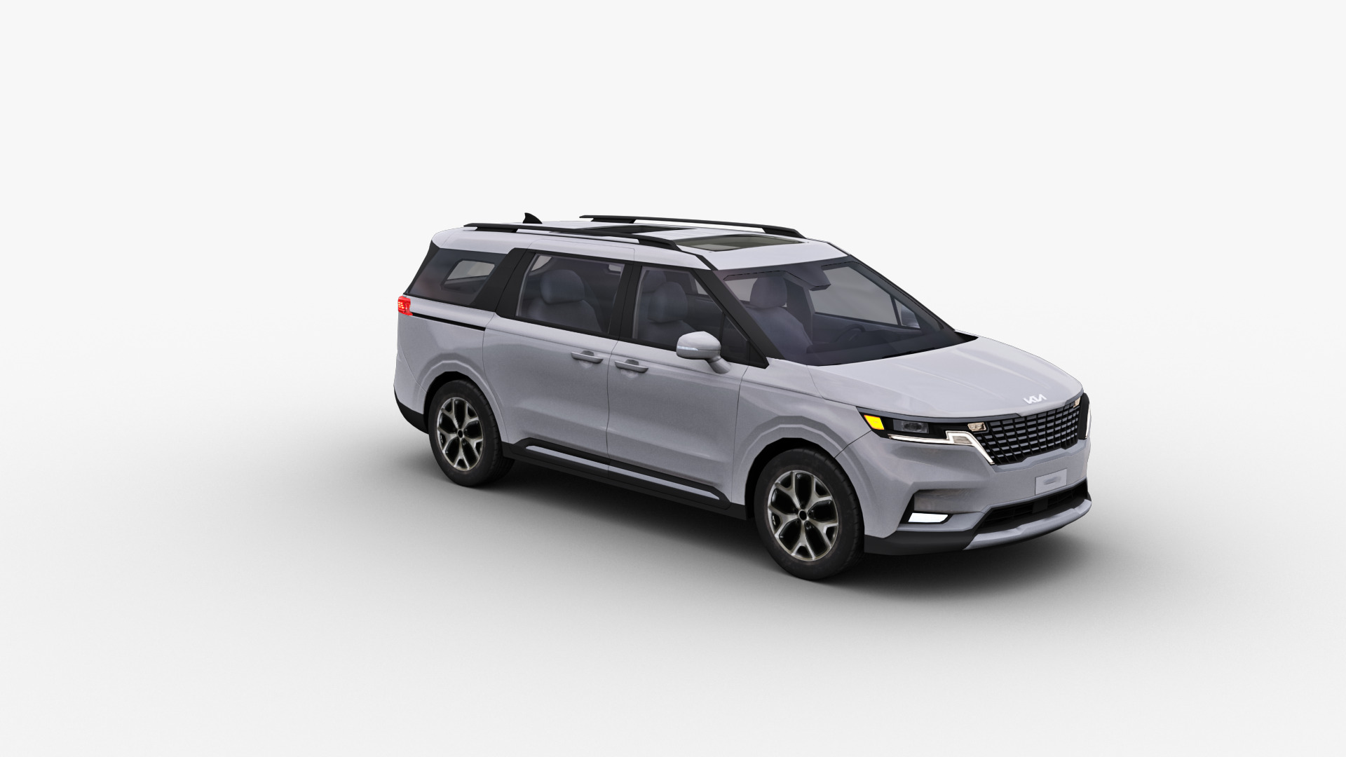 KIA Grand Carnival 2024 with Interior Low-poly 3D model_6