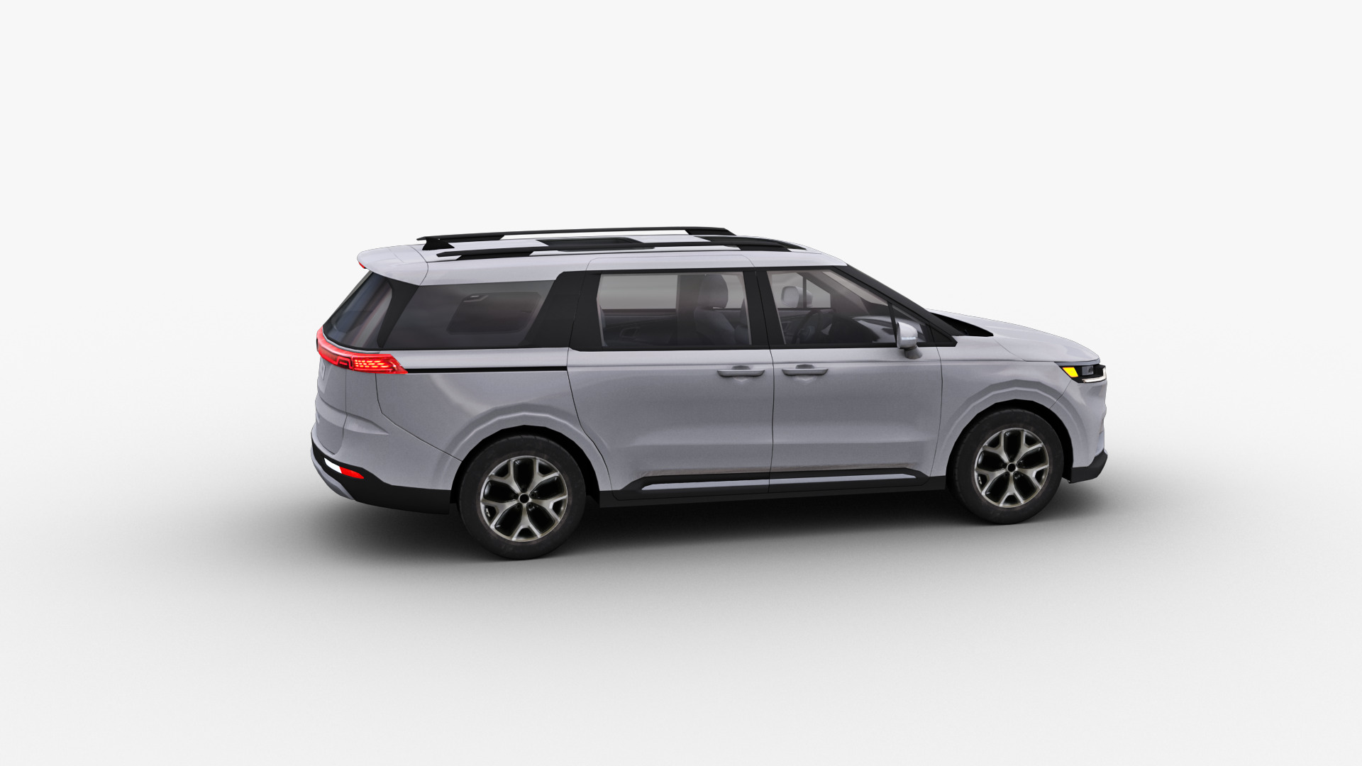 KIA Grand Carnival 2024 with Interior Low-poly 3D model_8