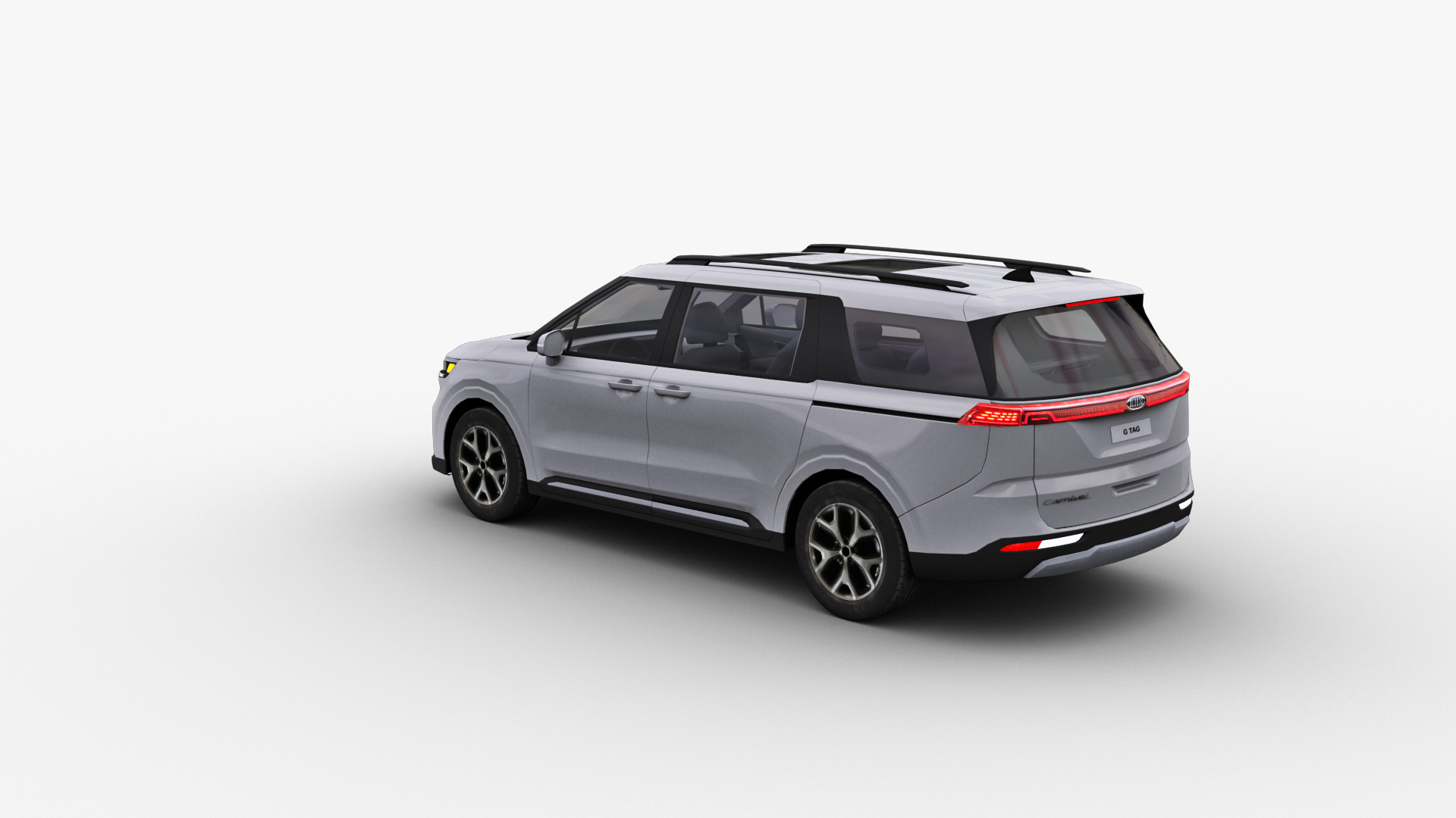 KIA Grand Carnival 2024 with Interior Low-poly 3D model_12