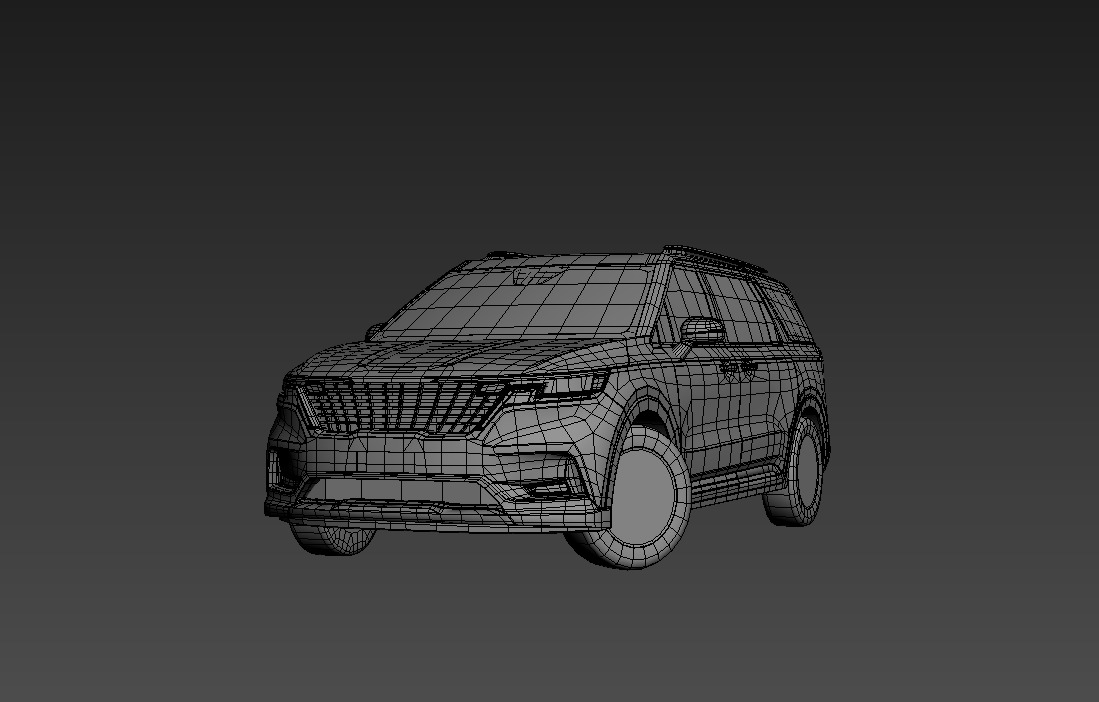 KIA Grand Carnival 2024 with Interior Low-poly 3D model_16