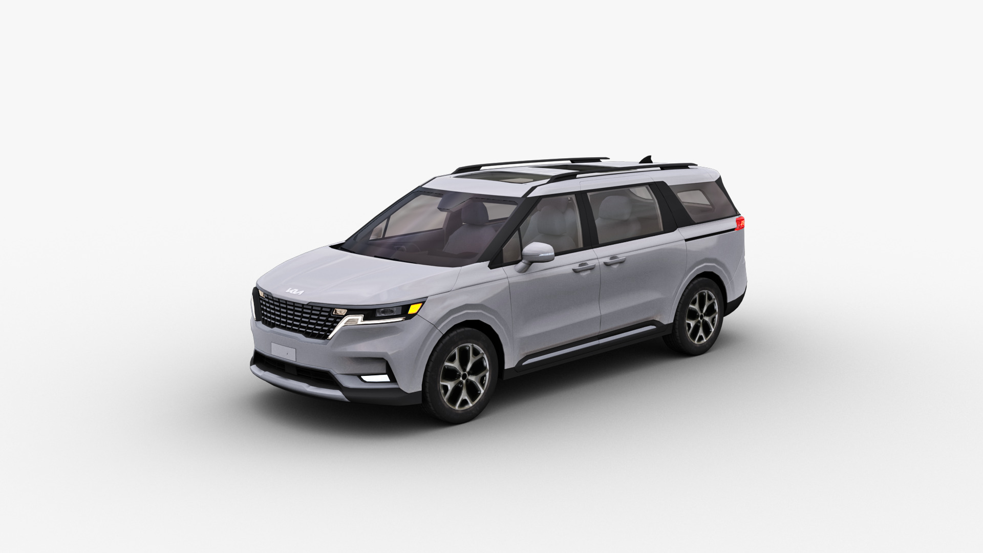 KIA Grand Carnival 2024 with Interior Low-poly 3D model_3