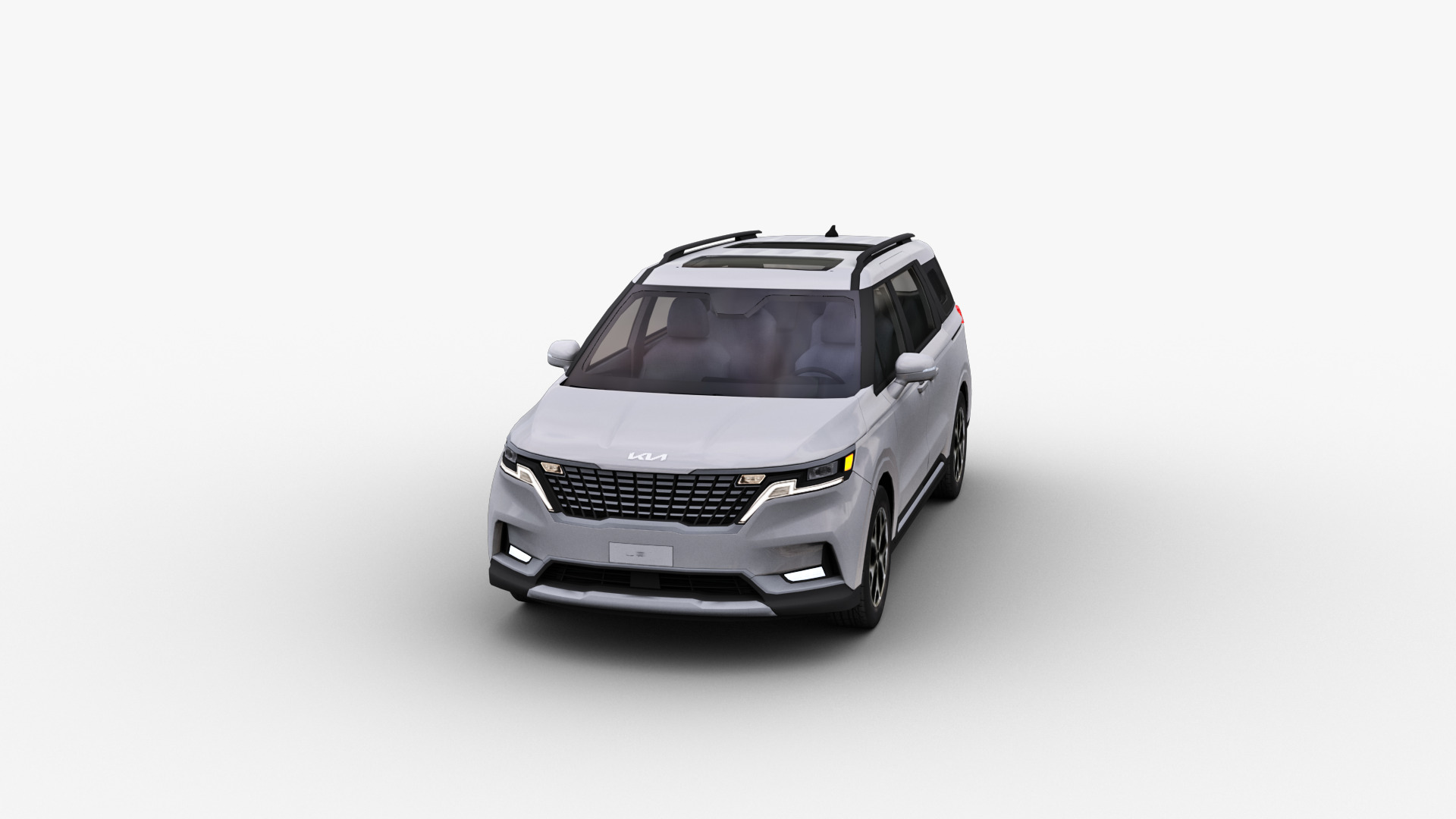 KIA Grand Carnival 2024 with Interior Low-poly 3D model_4