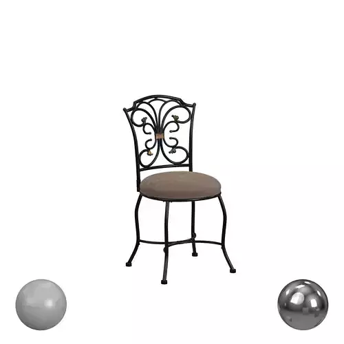 Hillsdale Furniture Sparta Vanity Stool in Medium Brown Cherry