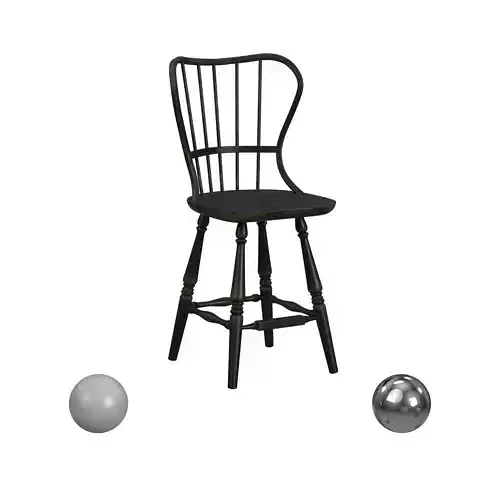 Hooker Ciao Bella Spindle Back Counter Stool 3D model