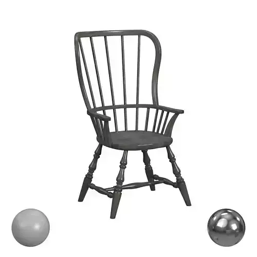 Hooker Furniture Casual Dining Ciao Bella Spindle Back Arm Chair 3D model