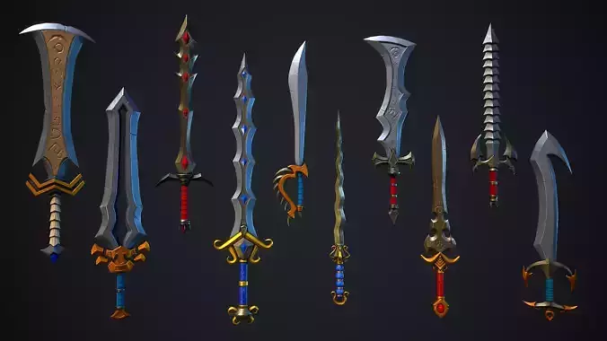 Stylized Fantasy Weapons - Swords