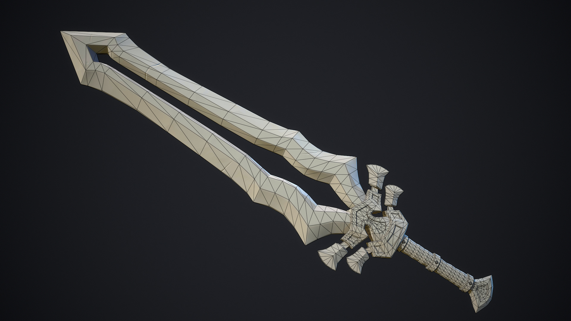 Stylized Fantasy Weapons - Swords Low-poly 3D model_5