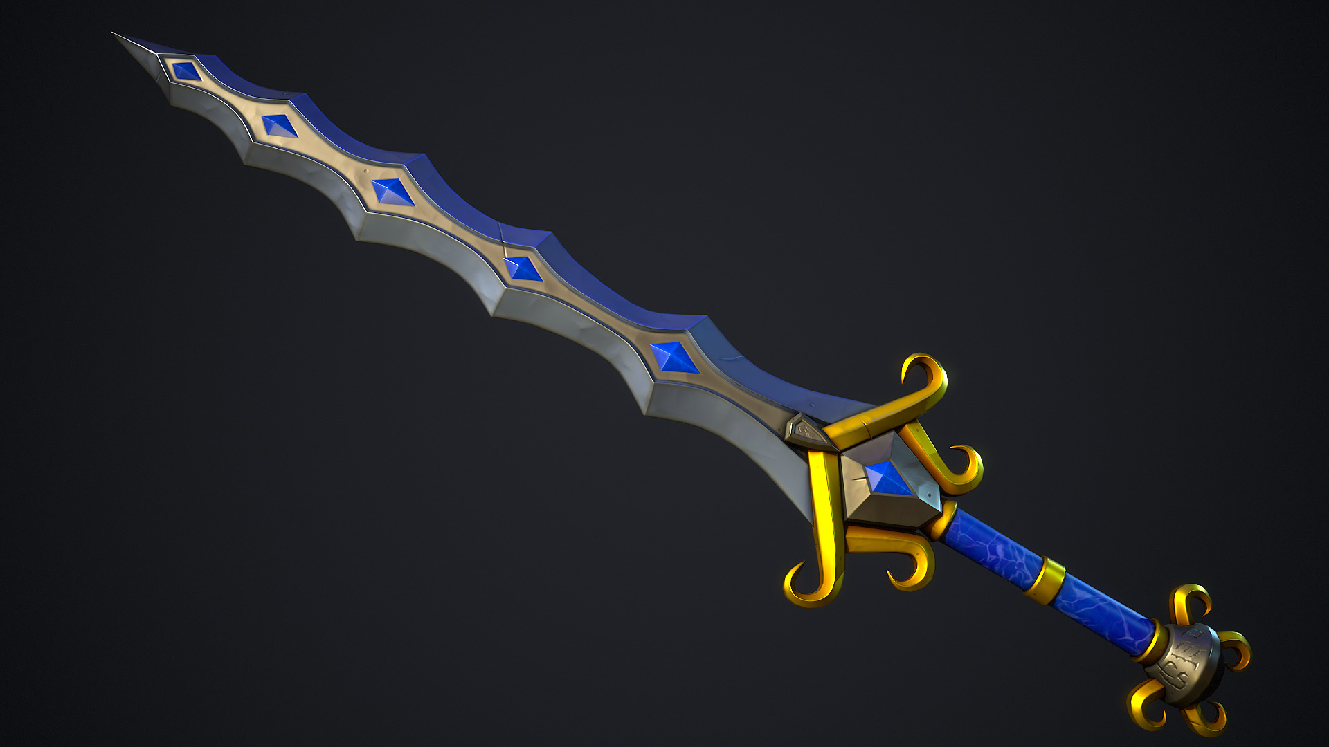 Stylized Fantasy Weapons - Swords Low-poly 3D model_8