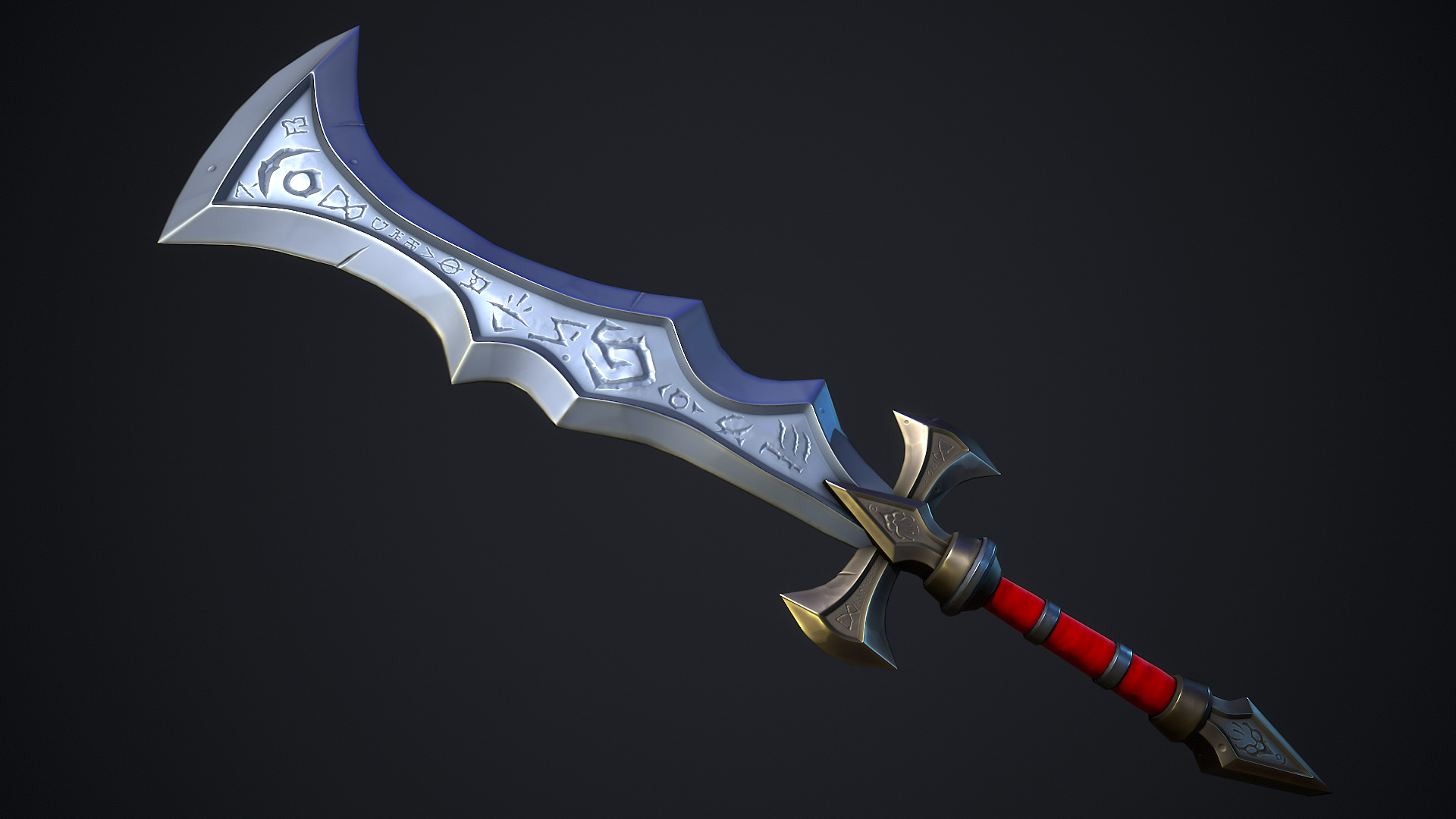 Stylized Fantasy Weapons - Swords Low-poly 3D model_14