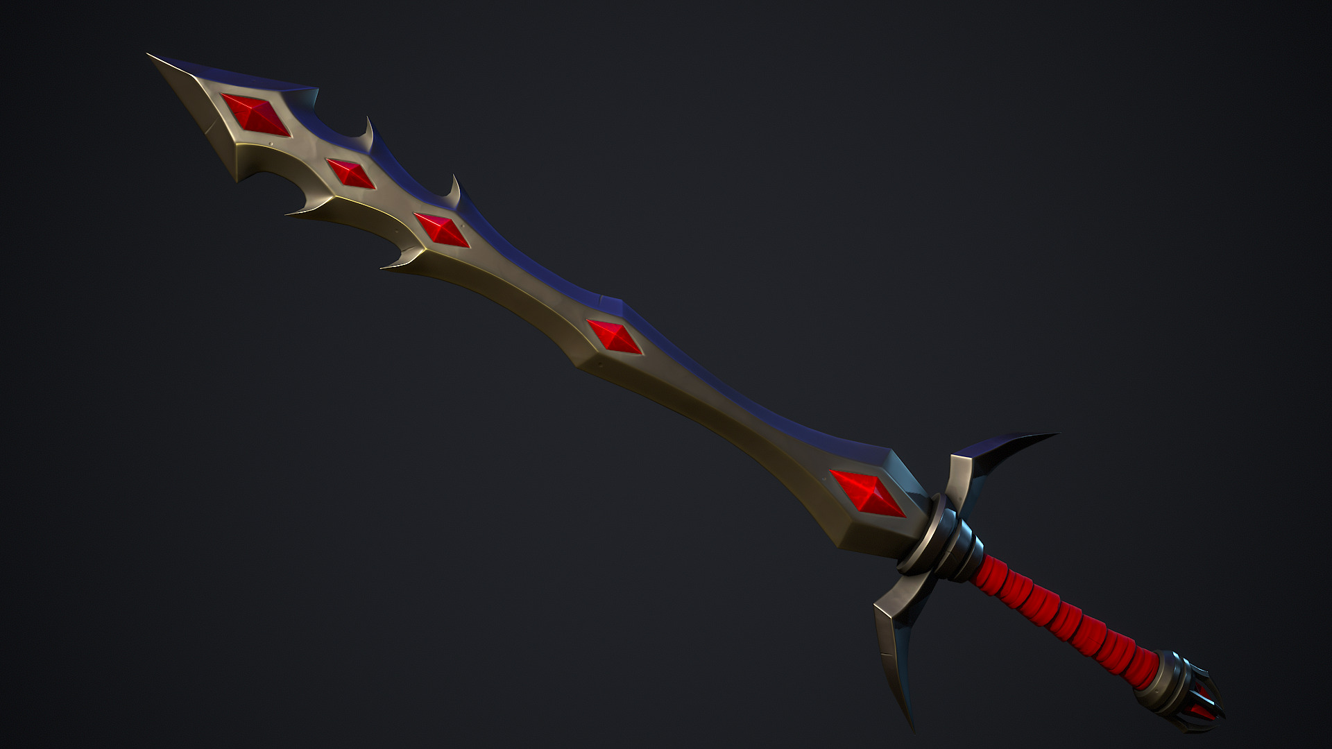 Stylized Fantasy Weapons - Swords Low-poly 3D model_6