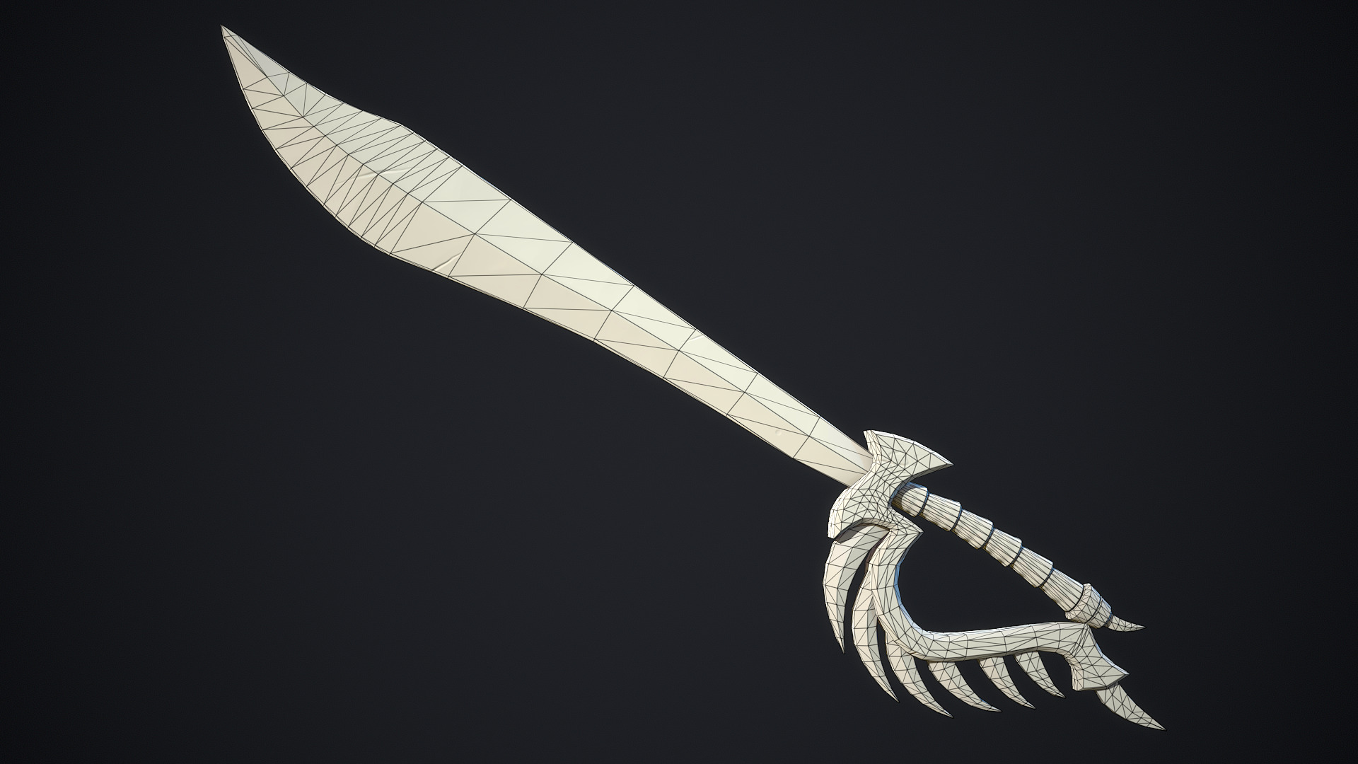 Stylized Fantasy Weapons - Swords Low-poly 3D model_11