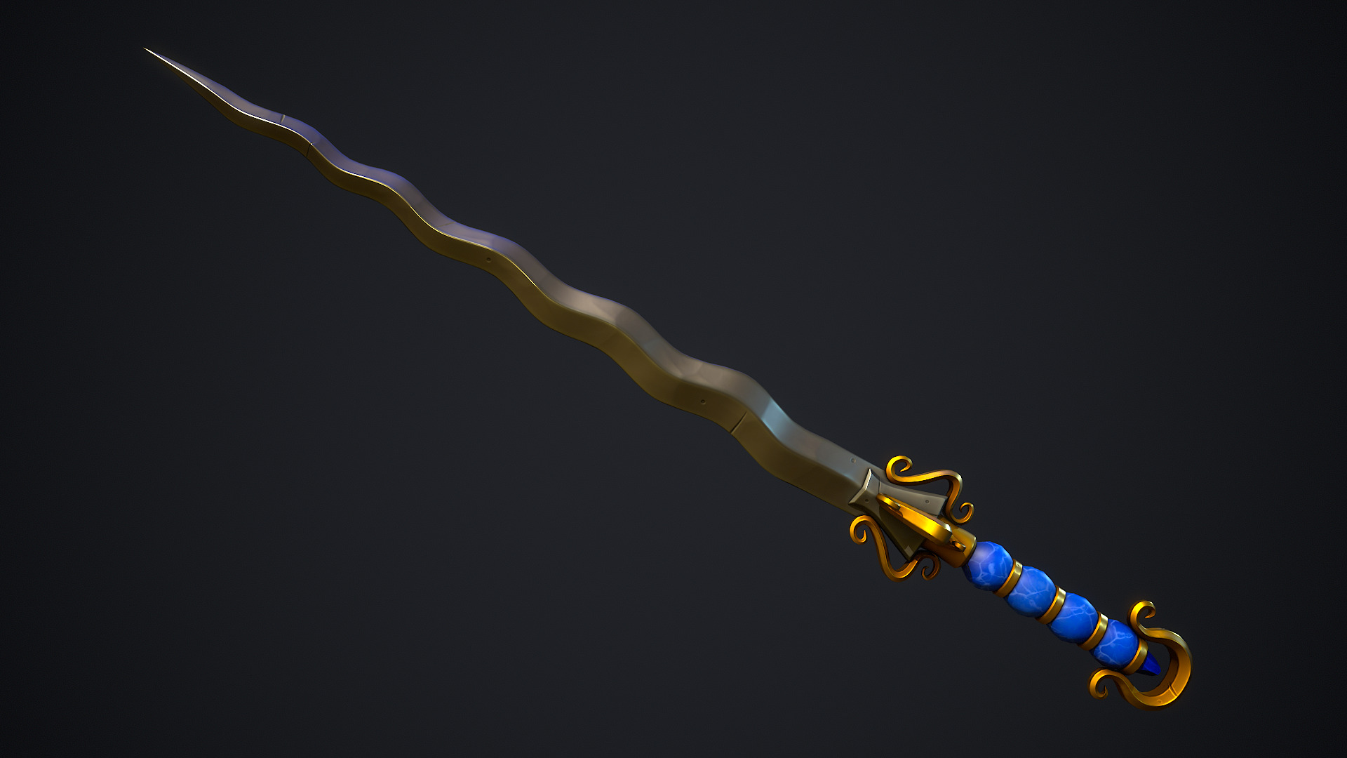 Stylized Fantasy Weapons - Swords Low-poly 3D model_12