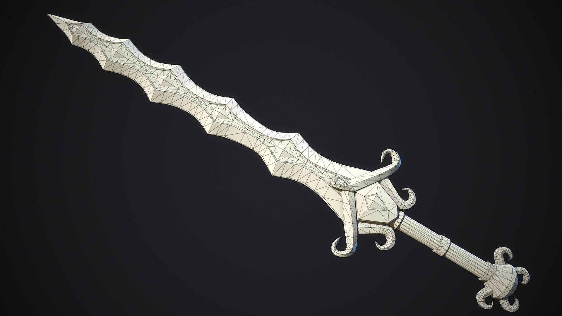 Stylized Fantasy Weapons - Swords Low-poly 3D model_9