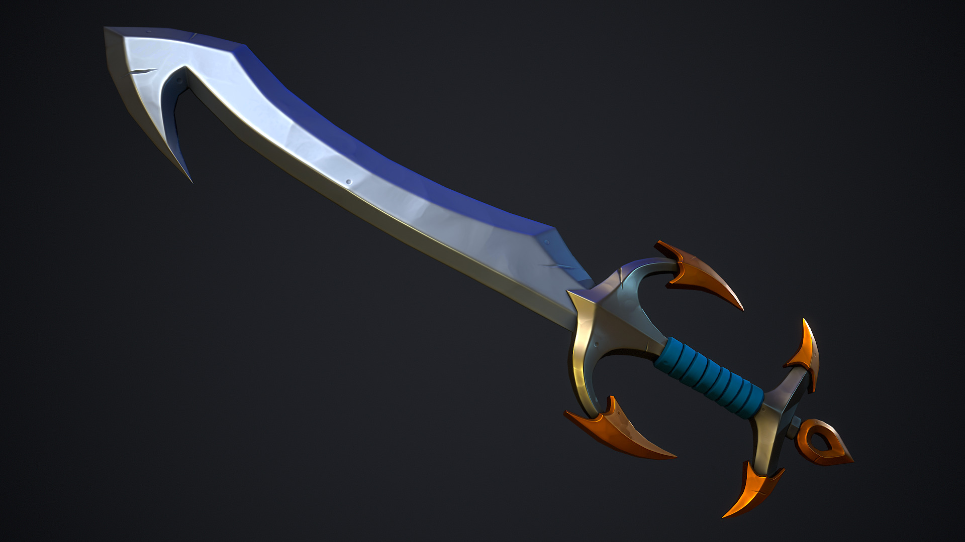 Stylized Fantasy Weapons - Swords Low-poly 3D model_20