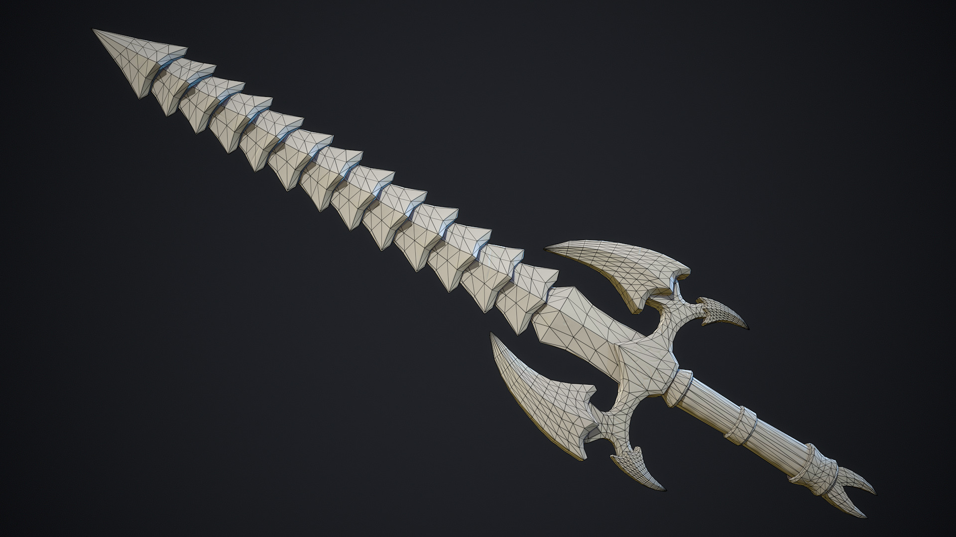 Stylized Fantasy Weapons - Swords Low-poly 3D model_19