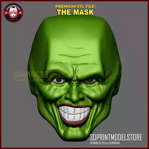 The Mask Mask Cosplay - Halloween - Comic - Skull Helmet 3D print model