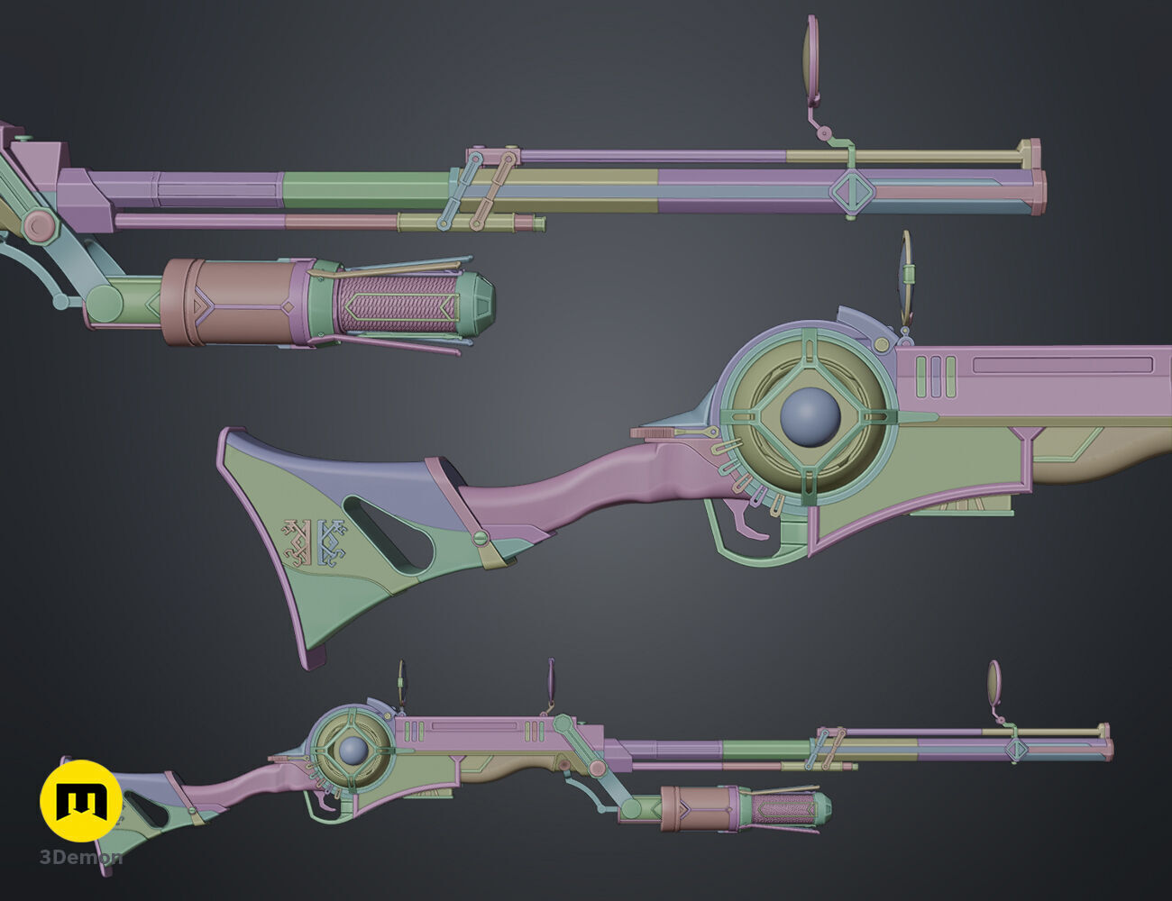 Caitlyn Rifle - Arcane season 2 3D model 3D printable | CGTrader