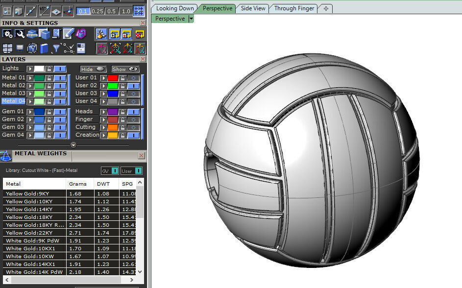 Valleyball pendant 3D print model 3D print model_2