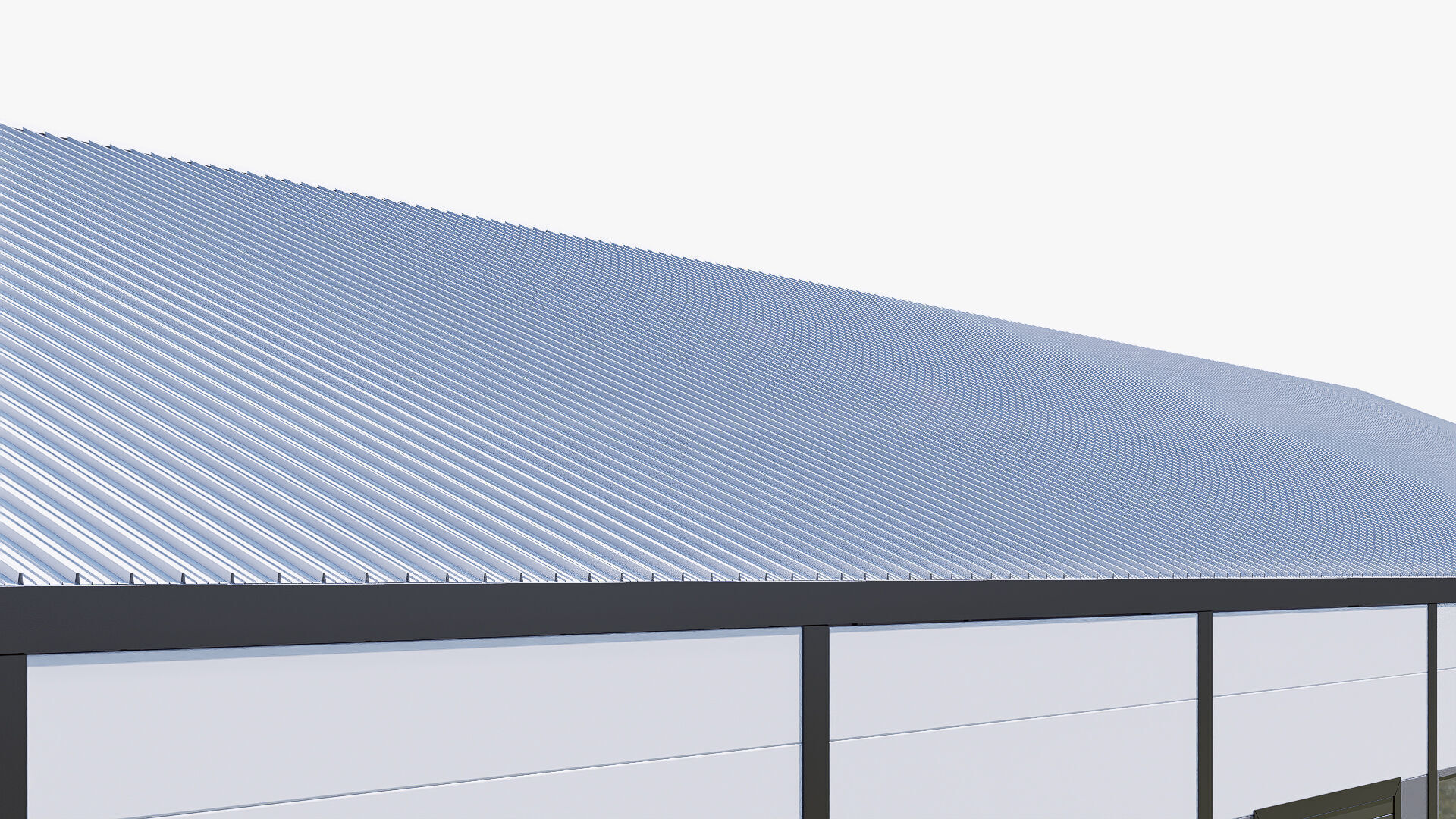 Warehouse Building Low-poly 3D model_3