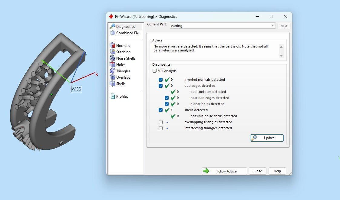 Sixteen Stone Hoop Earring 3D print model_19