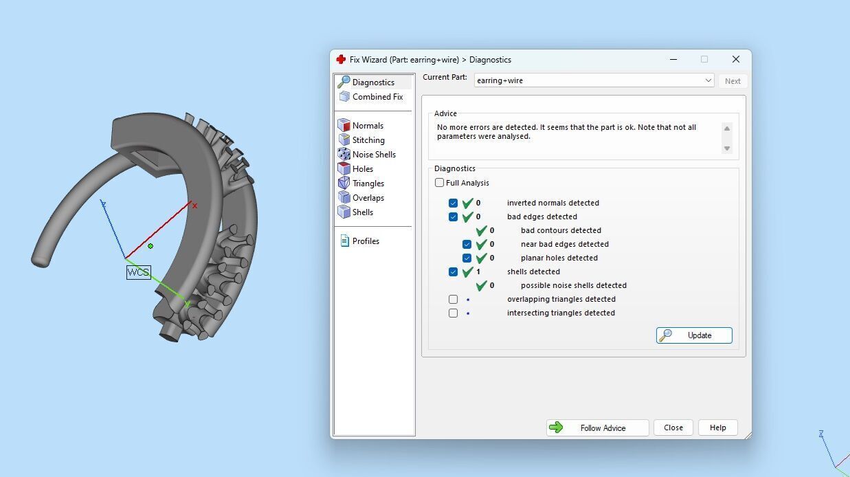 Sixteen Stone Hoop Earring 3D print model_18
